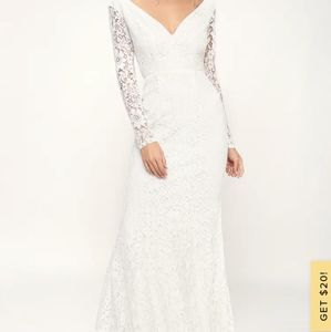 NWT White Lace Wedding Dress